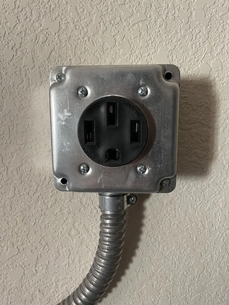 NEMA 14-50 outlet installed for Smart Home Electrical in Truth or Consequences